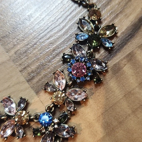 Y2K long rhinestone statement necklace - Picture 6 of 10